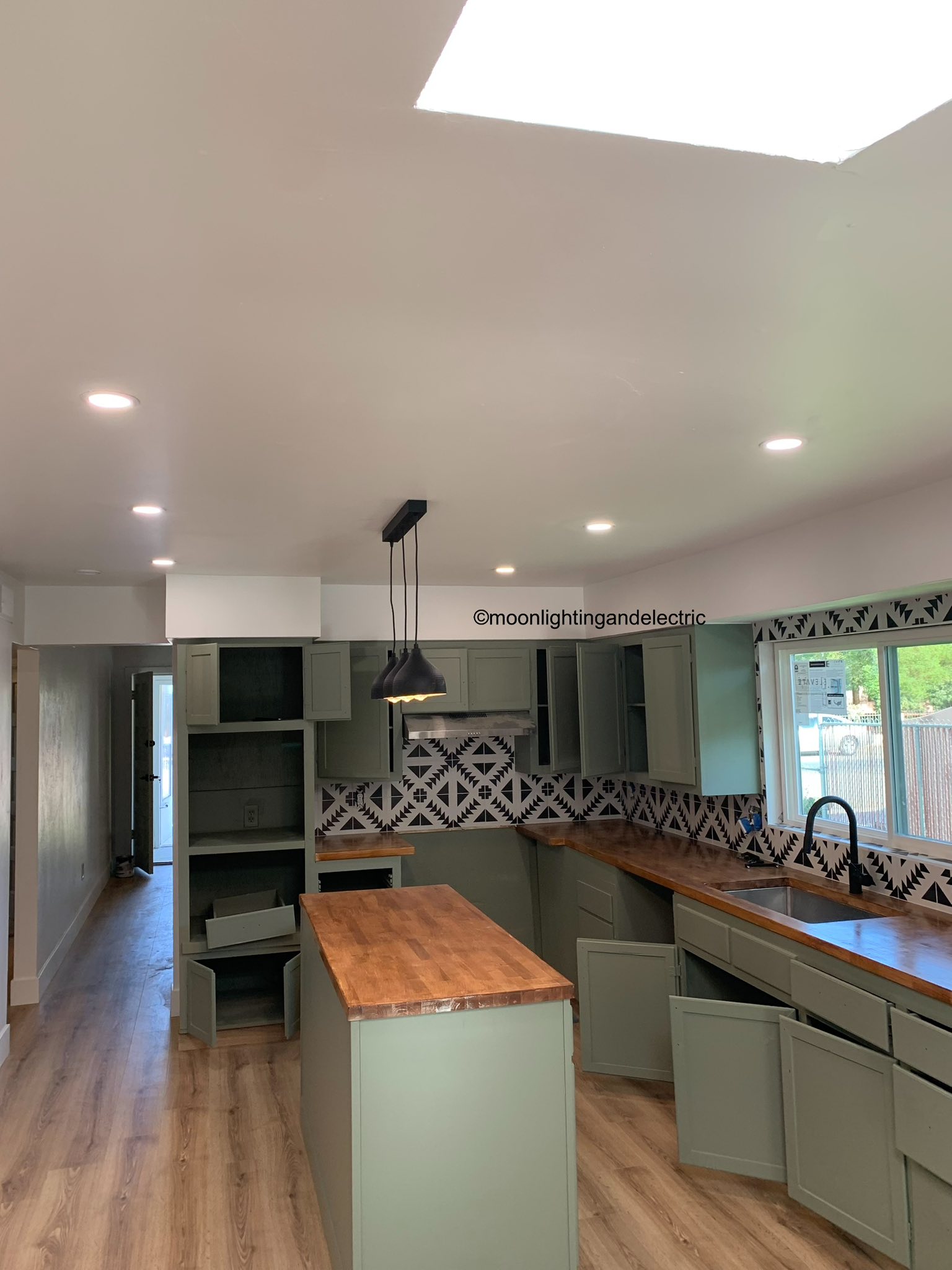 LED mirror wiring by Moon Lighting and Electric Fresno